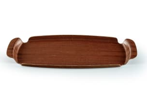 Silva; Moulded teak serving tray, Sweden