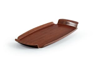 Silva; Moulded teak serving tray, Sweden