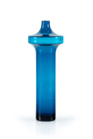 Riihimäen Lasi Oy; ‘Katedraali 1435’ blue glass vase attributed to Helena Tynell, Sweden