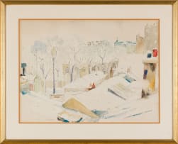 Maud Sumner; Snowy Rooftops