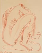 Irma Stern; Crouching Nude Figure