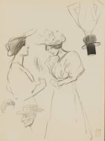 Théophile Alexandre Steinlen; Figure Studies, recto-verso