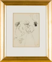 Théophile Alexandre Steinlen; Figure Studies, recto-verso