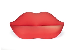 Studio 65; 'Bocca' lip-shaped sofa for Gufram, Italy