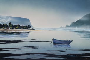 Dale Elliott; Knysna Heads with Boat