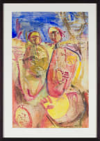 Fred Schimmel and Cecil Skotnes; Figures II (recto); Cat (verso)
