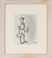 Peter Clarke; Young Newspaper Seller