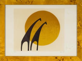 Hannes Harrs; Abstract Elephant; Sun and Giraffe, two