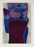 Lucky Sibiya; Two Figures and a Bird