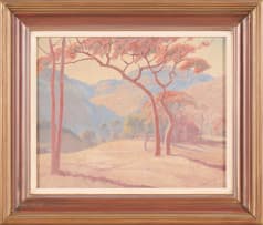 Jacob Hendrik Pierneef; Landscape with Trees and Mountains