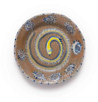 Hylton Nel; Plate with snake and sun motifs