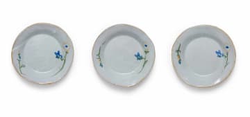Hylton Nel; Three bowls with flower motifs