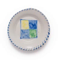 Hylton Nel; Three plates with square patterning