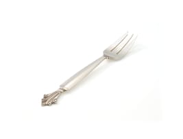A set of Georg Jensen silver 'Acanthus' pattern flatware, designed in 1917 by Johan Rohde, .925 sterling, c.1945-1977