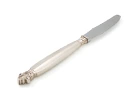 A set of Georg Jensen silver 'Acanthus' pattern flatware, designed in 1917 by Johan Rohde, .925 sterling, c.1945-1977