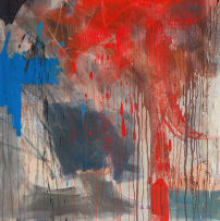 Lionel Smit; Abstract in Red and Blue