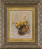 Adriaan Boshoff; Yellow Daises in a Vase