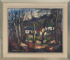 George Enslin; Cottages in a Clearing