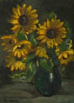James Thackwray; Sunflowers in a Vase