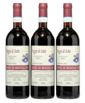 Poggio di Sotto; Rosso di Montalcino; 2012; 3 (1 x 3); 750ml