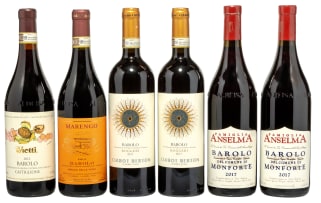 Italian Collection; Ciabot Berton,Famiglia Anselma,Marengo,Vietti; 2012,2014,2017; 6 (1 x 6); 750ml