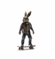 Carol Cauldwell; Skater Bunny Red