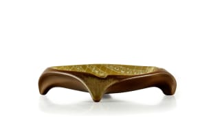 Kalahari Studio; Organic-shaped ashtray with abstract design