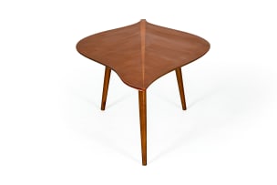 Duros; Leaf-shaped sapele mahogany coffee table, South Africa