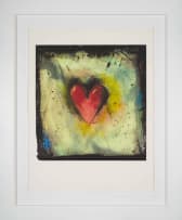 Jim Dine; Hand-Coloured Viennese Heart IV