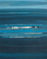 Larry Scully; Abstract Lansdcape in Blue