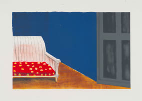 Sam Nhlengethwa; The Grey Door