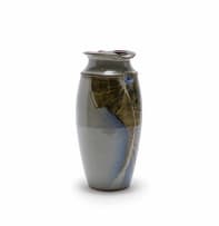 Garth Hoets; Large vase with geometric fish motif