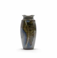 Garth Hoets; Large vase with geometric fish motif