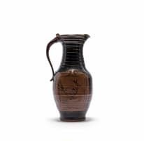 Edu Vaughan-Scott; Large floor vase / jug with bird motif