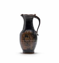 Edu Vaughan-Scott; Large floor vase / jug with bird motif
