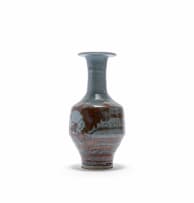 Ian Glenny; Bottle vase with flower medallion motif