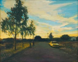 Walter Meyer; Landscape with Car