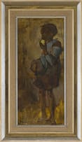 Anthony Strickland; Child with Apple and Book