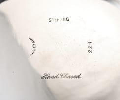 A five-piece silver tea service, Durham Silver Company, USA, c.1950-1960