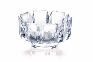 Lars Hellsten; 'Corona' crystal bowl for Orrefors, designed 1987, Sweden