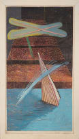 Philippa Hobbs; Babel: Steps Away from the Water I and II, diptych