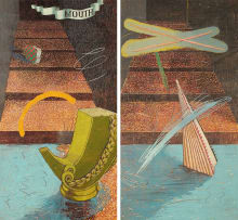 Philippa Hobbs; Babel: Steps Away from the Water I and II, diptych