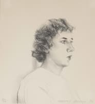 David Hockney; Small Head of Gregory, from Friends portfolio (Scottish Arts Council 184) (Museum of Contemporary Art Tokyo 173)