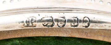 A pair of George III silver wine coasters, James Phipps I, London, 1795