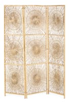 Rohé Noordwolde; Pair of 'Sunburst' three-panel rattan room dividers, Netherlands