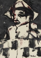 Carl Büchner; Figure with Hat