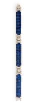 Sapphire mystery-set bracelet