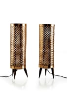 Pair of Rhodesian copper table lamps, Zimbabwe