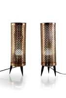 Pair of Rhodesian copper table lamps, Zimbabwe