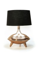 'Atomic'-style copper table lamp